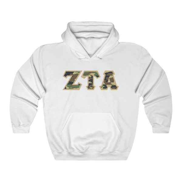 ZTA Printed Letters | Camouflage Hoodie Supply