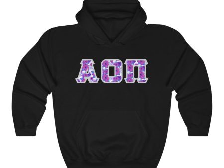 Alpha Omicron Pi Printed Letters | Flora Hoodie Hot on Sale