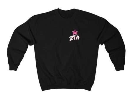 Zeta Tau Alpha Graphic Crewneck Sweatshirt | Summer Slam Discount