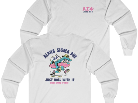 Alpha Sigma Phi Graphic Long Sleeve | Alligator Skater Sale