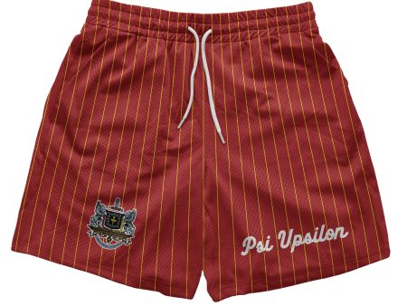 Psi Upsilon - Pinstripe Fundamental Short Fashion