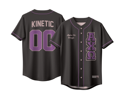 Alpha Chi Omega - The Block Baseball Jersey For Cheap