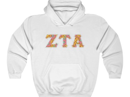 ZTA Printed Letters | Pizza and Donuts Hoodie Online