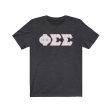 Phi Sig Printed Letters |Marble with Pink Border T-Shirt Hot on Sale