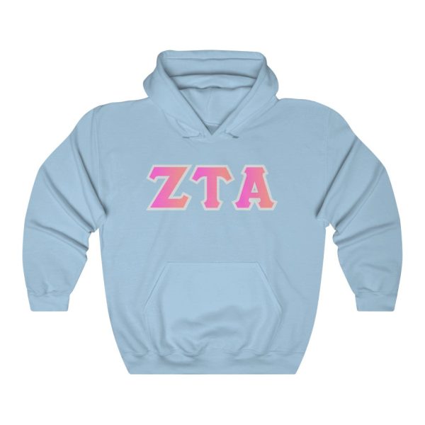 ZTA Printed Letters | Bubble Gum Hoodie Online Sale