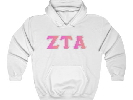 ZTA Printed Letters | Bubble Gum Hoodie Online Sale