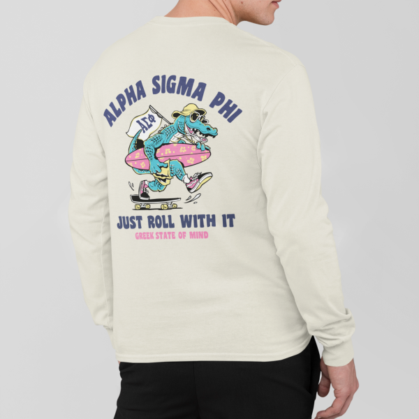 Alpha Sigma Phi Graphic Long Sleeve | Alligator Skater Sale