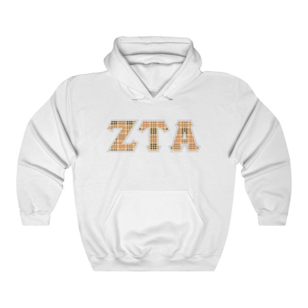 ZTA Printed Letters | Nova Plaid Hoodie For Cheap