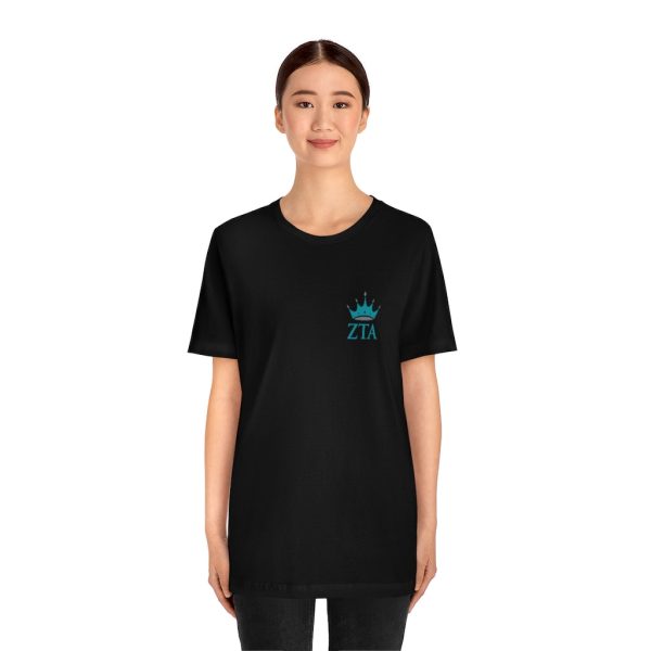 Zeta Tau Alpha Graphic T-Shirt | ZTA Crown LC For Discount