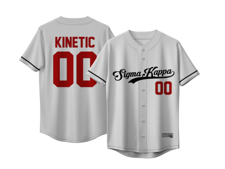 Sigma Kappa - Classic Ballpark Red Baseball Jersey Online now