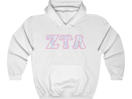 ZTA Printed Letters | Pastel Tie-Dye Hoodie Online Hot Sale