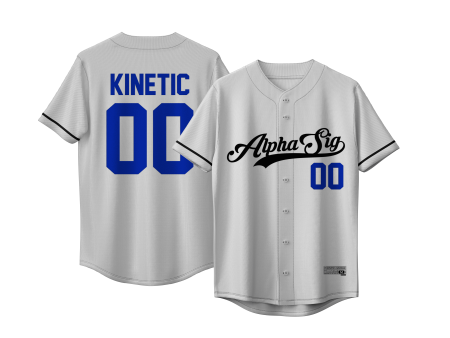 Alpha Sigma Phi - Classic Ballpark Blue Baseball Jersey Online Sale