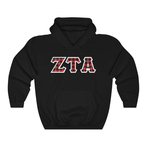 ZTA Printed Letters | Buffalo Plaid Hoodie Fashion