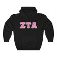 ZTA Printed Letters | Bubble Gum Hoodie Online Sale