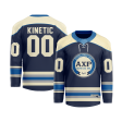 Alpha Chi Rho - Blue Cream Hockey Jersey Fashion