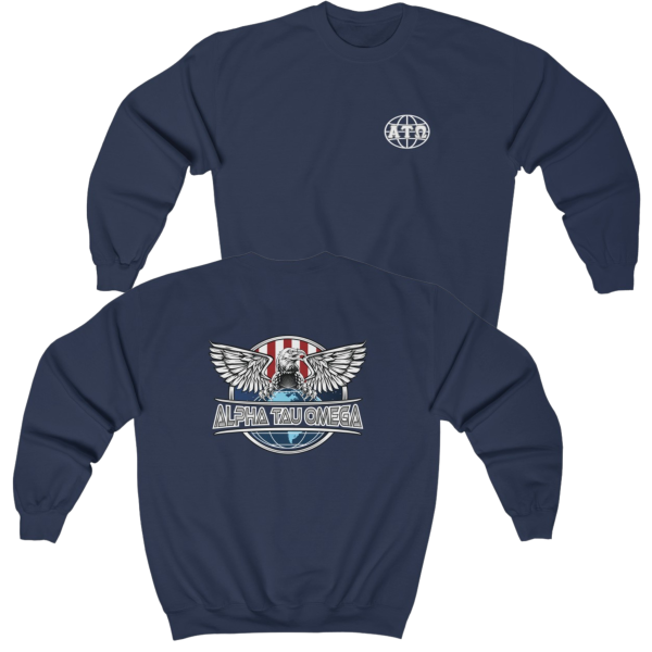 Alpha Tau Omega Graphic Crewneck Sweatshirt | The Fraternal Order For Sale