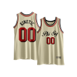 Phi Sigma Kappa - VIntage Cream Basketball Jersey Cheap