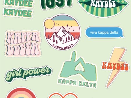 Kappa Delta Girl Power Sticker Sheet Discount