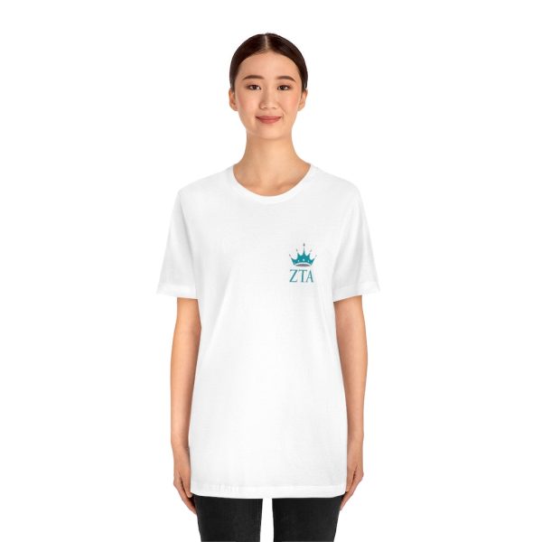 Zeta Tau Alpha Graphic T-Shirt | ZTA Crown LC For Discount