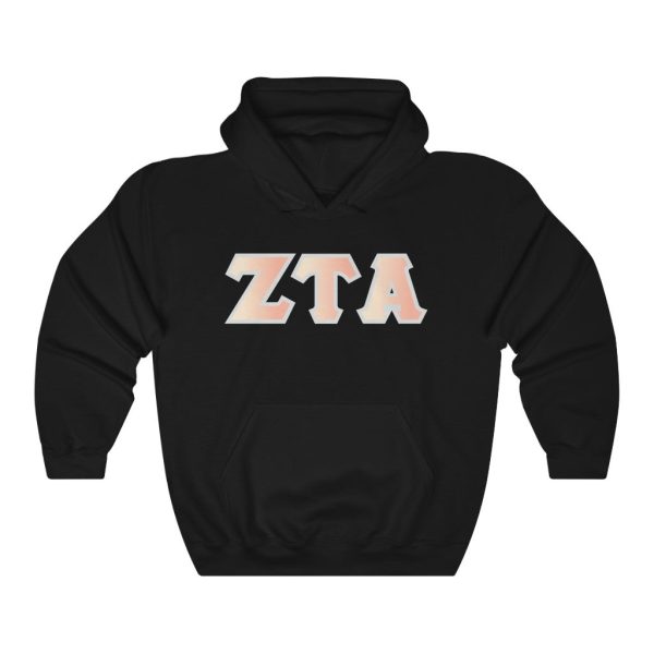 ZTA Printed Letters | Peach Sunrise Hoodie Online Sale