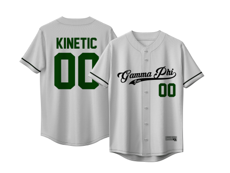 Gamma Phi Beta - Classic Ballpark Green Baseball Jersey Online Hot Sale