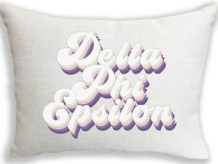 Delta Phi Epsilon Retro Throw Pillow Online