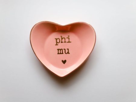 Phi Mu Ceramic Ring Dish Hot on Sale