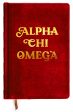 Alpha Chi Omega Velvet Notebook with Gold Foil Imprint Online now