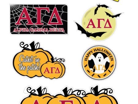 Alpha Gamma Delta Halloween Stickers Online now