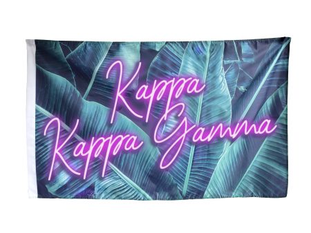 Kappa Kappa Gamma Palm Flag Online Hot Sale