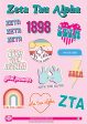 Zeta Tau Alpha Girl Power Sticker Sheet Online Hot Sale