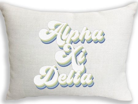 Alpha Xi Delta Retro Throw Pillow Supply