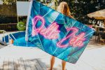 Delta Zeta Neon Palm Flag For Discount