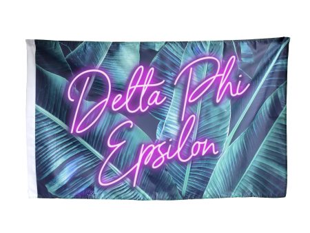 Delta Phi Epsilon Neon Palm Flag Fashion