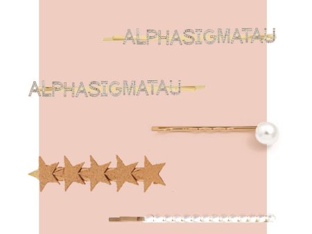 Alpha Sigma Tau Sorority Hair Clips Online Hot Sale