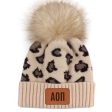 Alpha Omicron Pi Leopard Design Beanie Hat Fashion