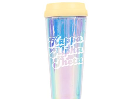 Kappa Alpha Theta Retro Style Sorority Tumbler on Sale