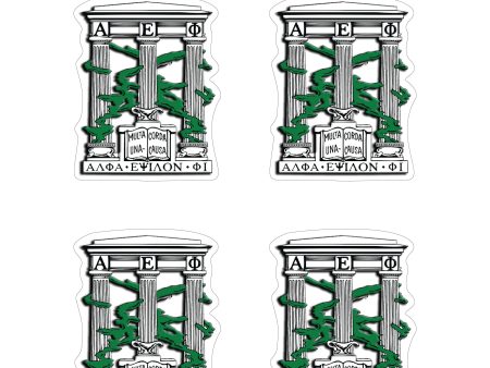 Alpha Epsilon Phi Crest Sticker Sheet Hot on Sale