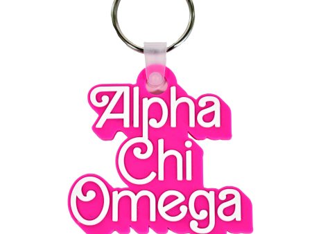 Alpha Chi Omega Keychain- Retro Dolly Sorority Name Design Online