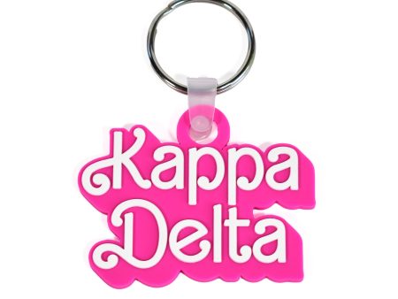 Kappa Delta Keychain- Retro Dolly Sorority Name Design Discount