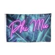 Phi Mu Neon Palm Flag Fashion