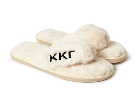 Kappa Kappa Gamma - Furry Slippers Women - With KKG Embroidery Logo Sale