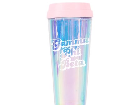 Gamma Phi Beta Retro Style Sorority Tumbler Online Sale