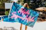 Alpha Sigma Alpha Neon Palm Flag Hot on Sale