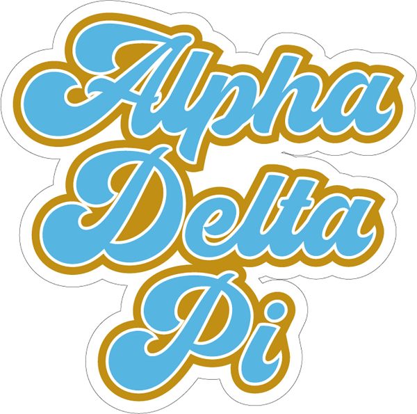 Alpha Delta Pi Retro Sorority Car Magnet Set of 2 Fashion