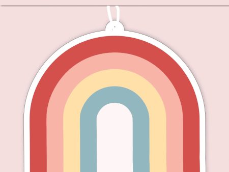 Pi Beta Phi Rainbow Retro Air Freshener - Flowers & Sunshine Scent on Sale