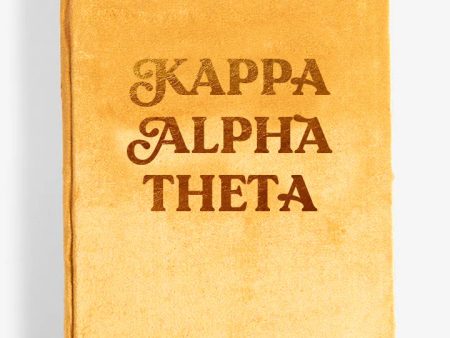 Kappa Alpha Theta Velvet Notebook with Gold Foil Imprint Online Hot Sale