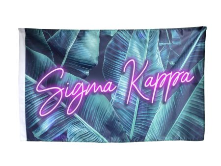 Sigma Kappa Neon Palm Flag Supply