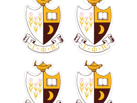 Gamma Phi Beta Crest Sticker Sheet Supply