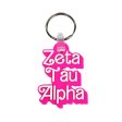 Zeta Tau Alpha Keychain- Retro Dolly Sorority Name Design Online Sale